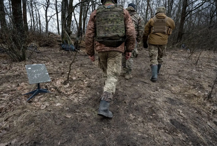 Binh sĩ Ukraine. Ảnh: NYT.