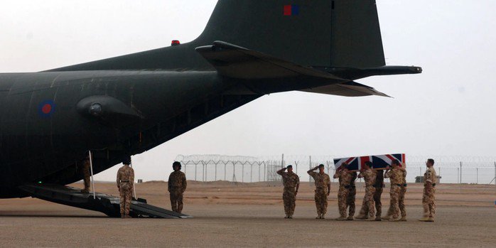 Binh sĩ Anh tử trận trên chiến trường Afghanistan năm 2008. Ảnh: The National Army Museum