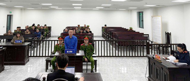 Võ Nghi Hưng tại phiên tòa. Ảnh:BM.