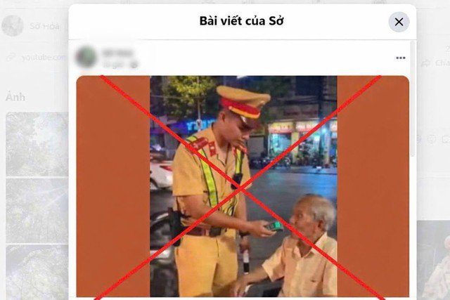 Hình ảnh xuyên tạc được tạo bởi AI do S. đăng tải lên mạng xã hội. Ảnh: Công an tỉnh Lào Cai.