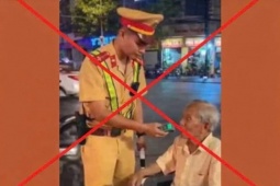 Sự thật về video công an kiểm tra nồng độ cồn người già ngồi xe lăn
