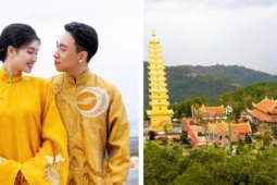 Cận cảnh ngôi chùa có bảo tháp dát vàng - Nơi doanh nhân Minh Hoàng và Á hậu Phương Nhi làm lễ Hằng thuận