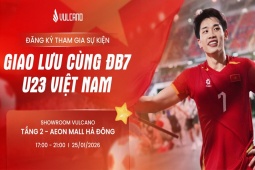 Vulcano đồng hành cũng cầu thủ Đình Bắc trong sự kiện giai lưu đầu năm