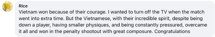 Fan quốc tế ấn tượng với màn trình diễn quả cảm của U23 Việt Nam