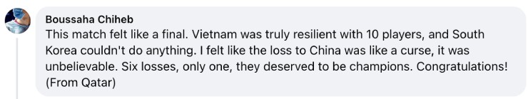 Fan Qatar tiếc vì U23 Việt Nam không vô địch