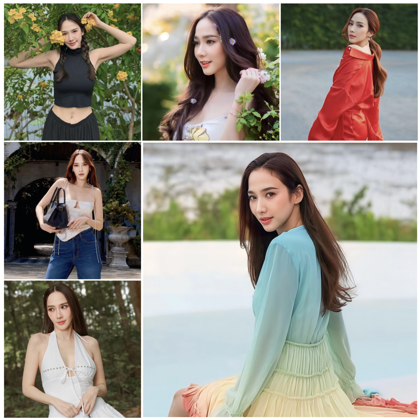 Phong cách thời trang sành điệu của nữ diễn viên.