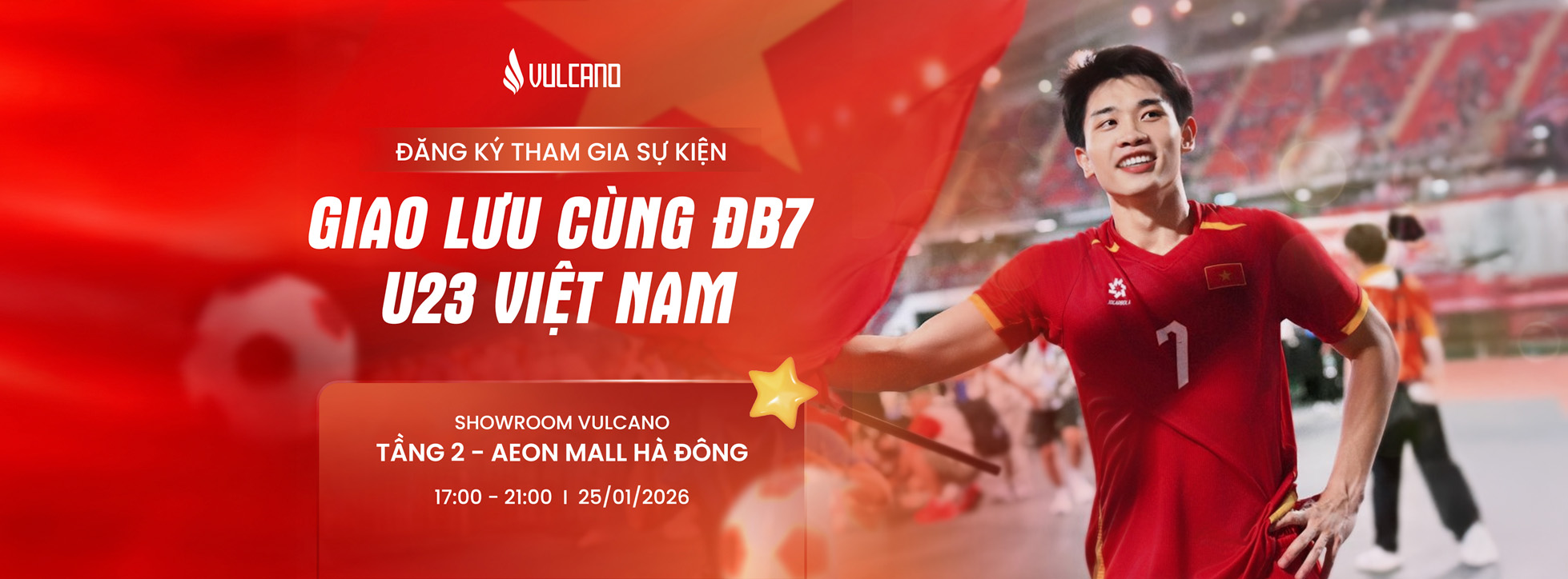 Vulcano đồng hành cũng cầu thủ Đình Bắc trong sự kiện giai lưu đầu năm - 1