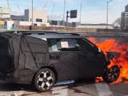 Hyundai SantaFe thế hệ mới bốc cháy khi đang chạy thử