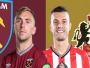 Trực tiếp bóng đá West Ham - Sunderland: Khó khăn chồng chất cho chủ nhà (Ngoại hạng Anh)