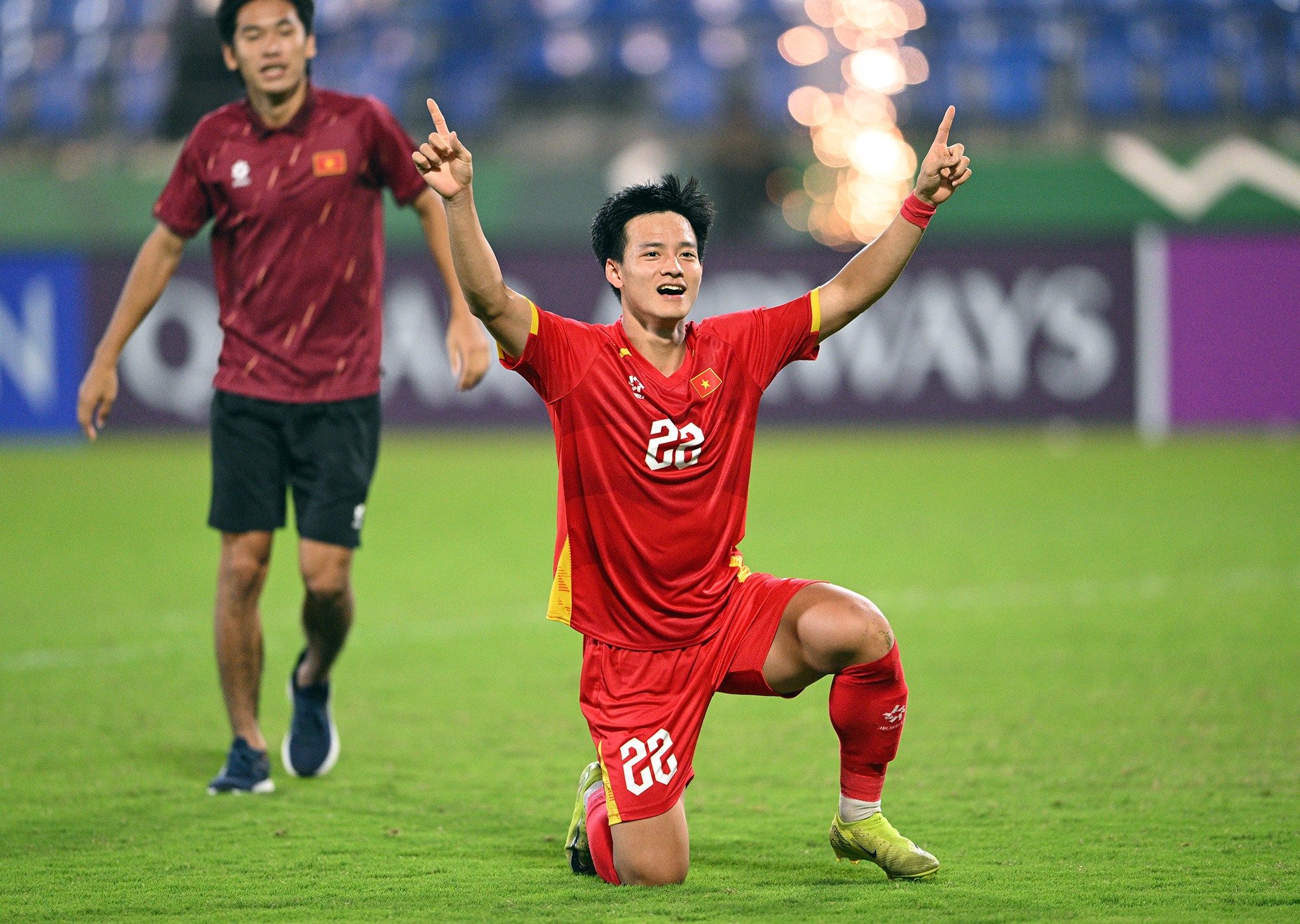 Trong khi Thanh Nhàn được giao sút quả quyết định ấn định chiến thắng kịch tính 7-6 cho U23 Việt Nam trước U23 Hàn Quốc.