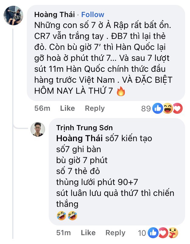 Dân mạng "soi" loạt chi tiết liên quan số 7 trong trận U23 Việt Nam - U23 Hàn Quốc.