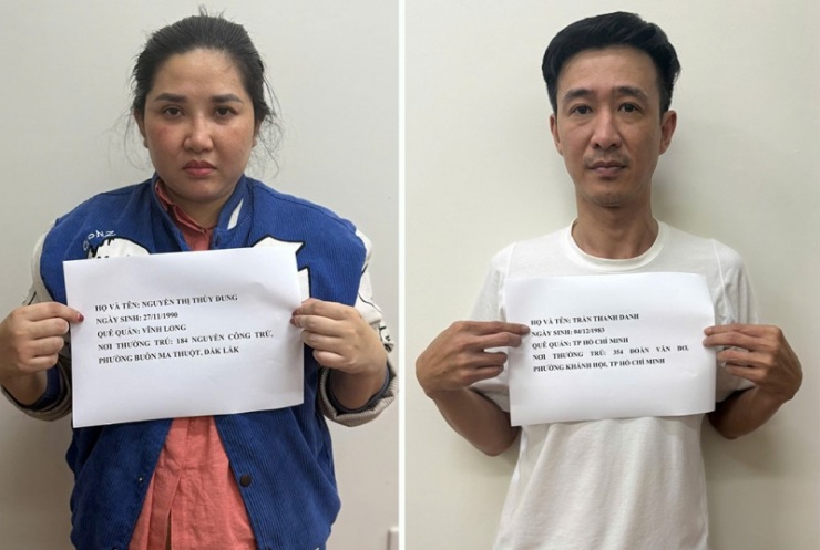 Các đối tượng Nguyễn Thị Thùy Dung và Trần Thanh Danh.