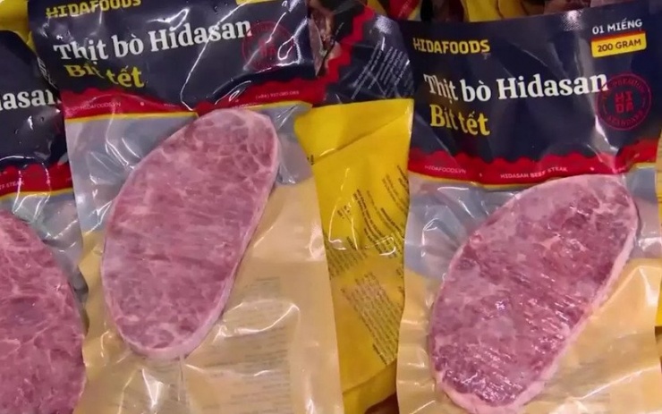 Cận cảnh thành phẩm thịt bò giả