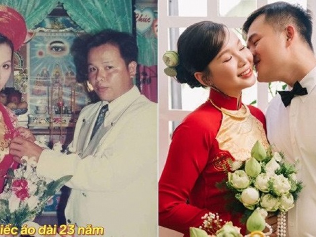 Cô dâu Tây Ninh có tên lạ mặc áo dài cưới của mẹ 23 năm trước, hai họ ngỡ ngàng