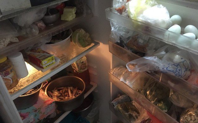 Tủ lạnh không phải nơi để chứa quá nhiều đồ ăn thừa hoặc chưa ăn đến. Ảnh minh họa