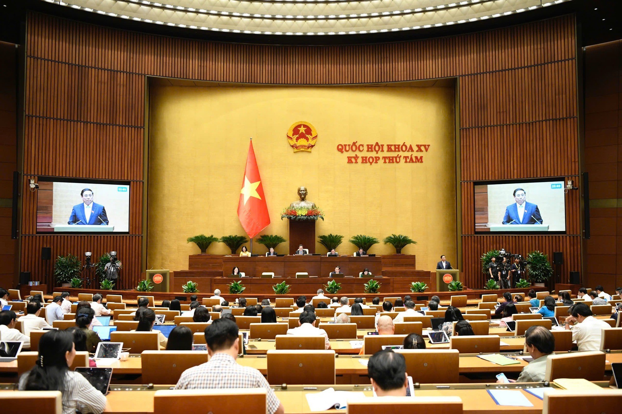 Thủ tướng tại kỳ họp Quốc hội khóa XV.