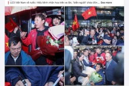 Mạng xã hội ngập tràn cảnh livestream, hình ảnh U23 Việt Nam về nước