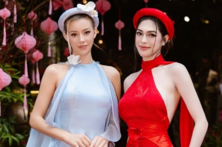 Top 2 Miss Cosmo 2025 tập gói bánh chưng, lần đầu trải nghiệm không khí đón Tết