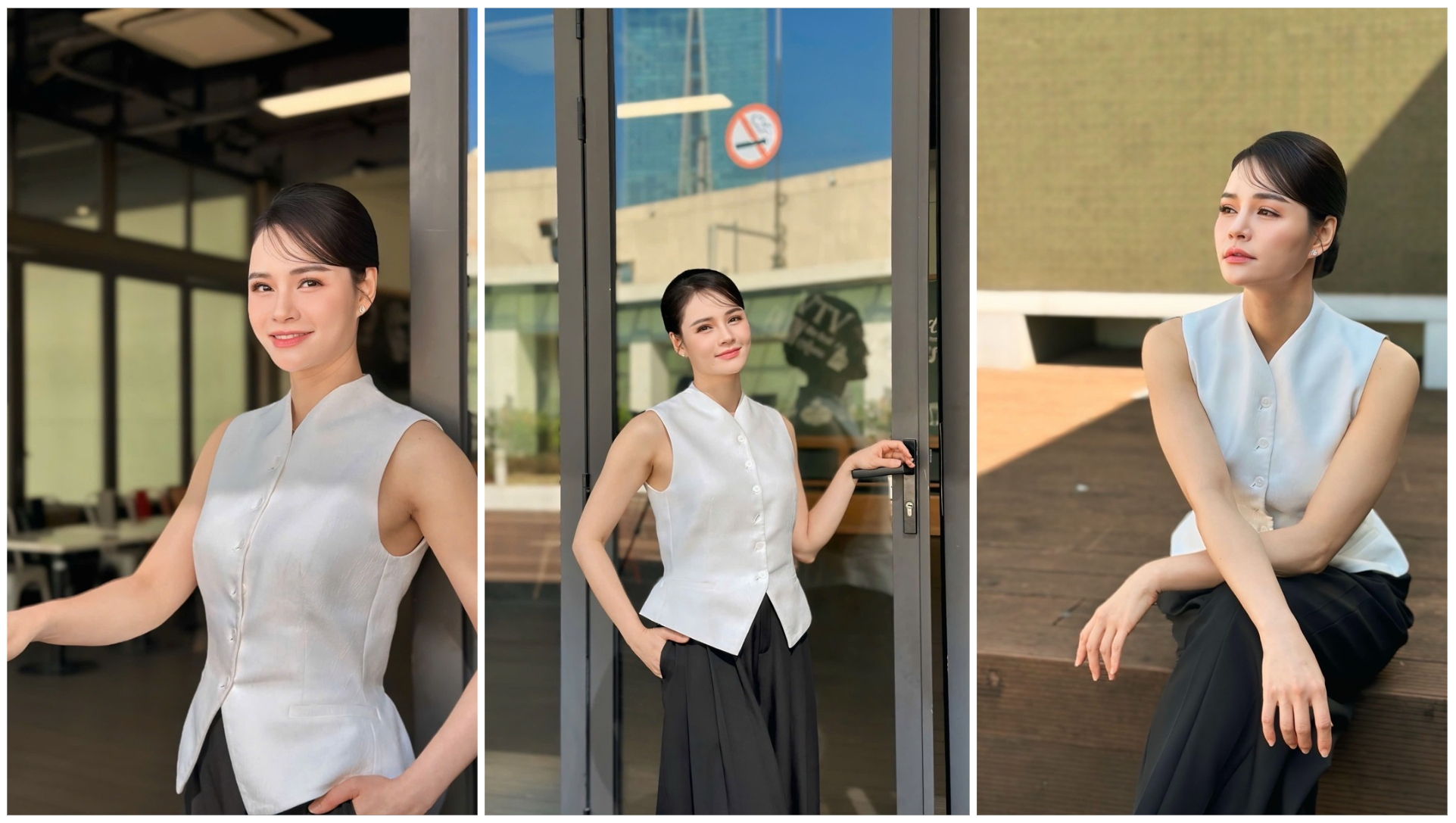 &nbsp;BTV Thu Hương đời thường.