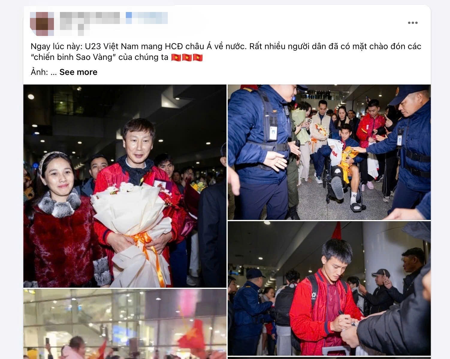 Mạng xã hội ngập cảnh livestream, hình ảnh U23 Việt Nam về nước - 3