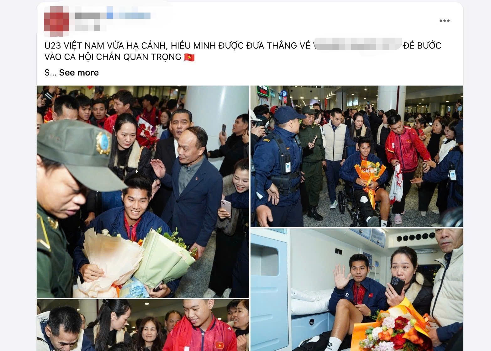 Thông tin về chấn thương, điều trị cho hậu vệ mang áo số 4 - Hiểu Minh được các fanpage lớn cập nhật liên tục.