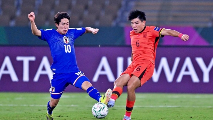 Xu Bin&nbsp;trở thành cầu thủ đầu tiên của U23 Trung Quốc xuất ngoại sau VCK U23 châu Á 2026. (Ảnh: AFC)