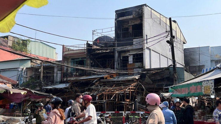 Hiện trường vụ cháy.