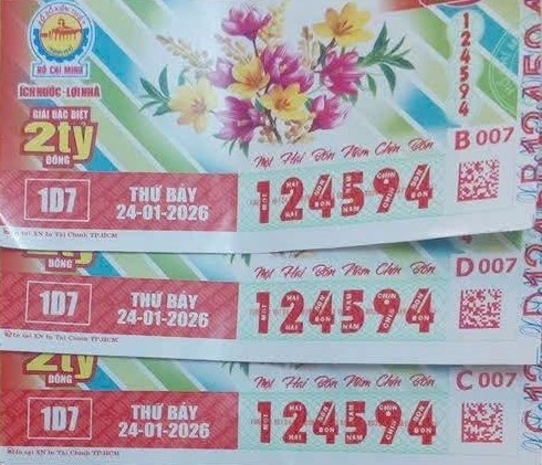 Giải độc đắc của vé số TPHCM đã lộ diện người trúng sau 2 ngày mở thưởng. Ảnh: ĐLVS Hải Diệu