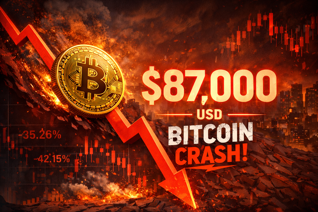 Bitcoin giảm về vùng giá 87.000 USD.