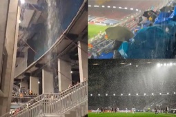 Tin mới nhất bóng đá tối 26/1: Sân Nou Camp bị dột, fan Barca & báo giới phải về sớm