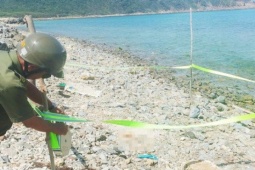 Phát hiện 1 đoạn chân người trên bãi biển Khánh Hòa