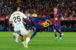 Tin mới nhất bóng đá chiều 26/1: Siêu phẩm của Yamal không làm HLV Flick ấn tượng nhất