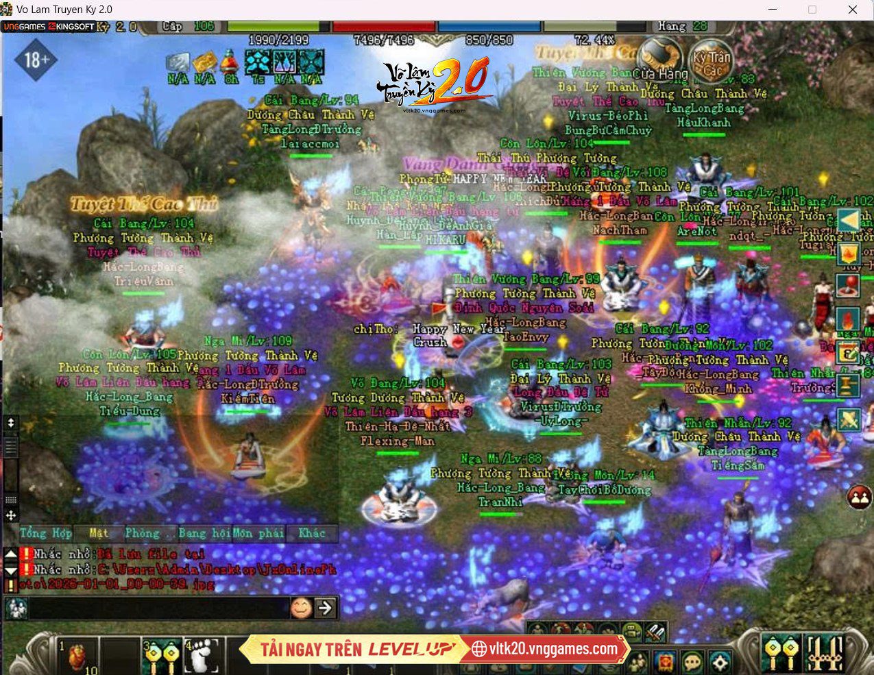 Hơn 20 năm đồng hành cùng game thủ Việt, Võ Lâm Truyền Kỳ vẫn là cái tên được yêu thích nhất trong dòng game nhập vai kiếm hiệp.