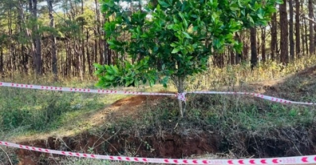 Hiện trường nơi chôn giấu xe máy nghi liên quan...