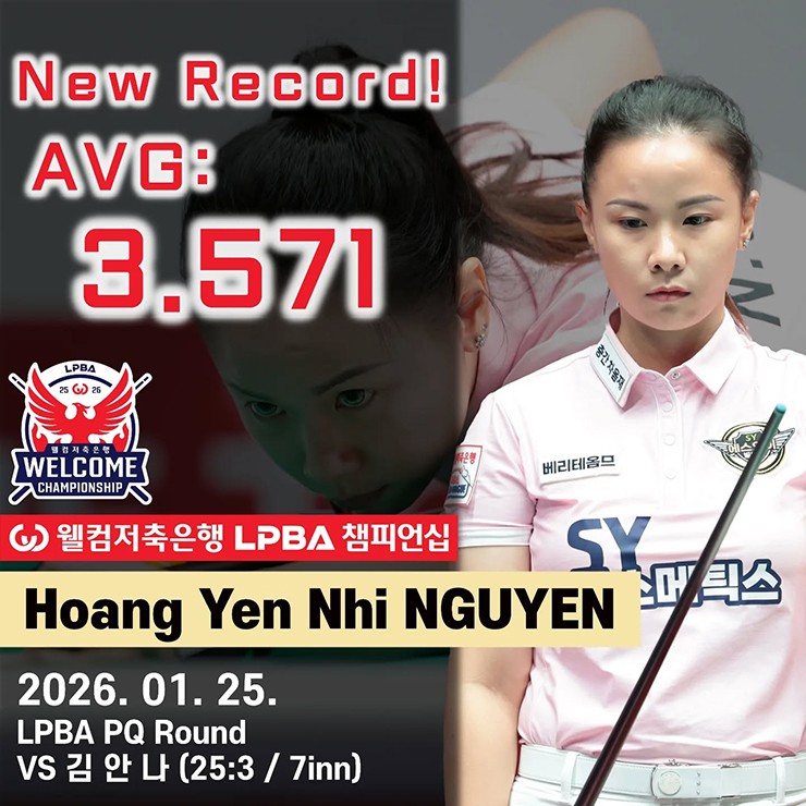 Yến Nhi thiết lập kỷ lục khó tin tại LPBA Tour