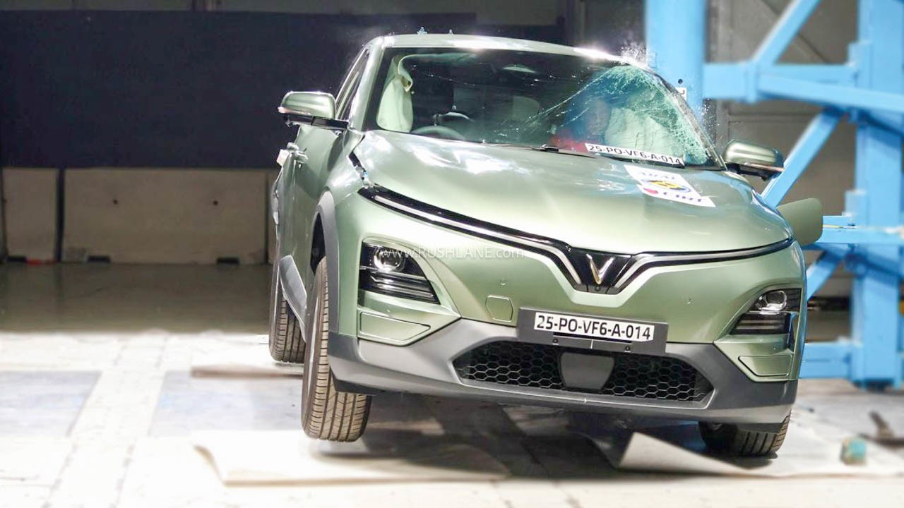 VinFast VF 6 vừa đạt chứng nhận an toàn 5 sao từ Bharat NCAP tại Ấn Độ.