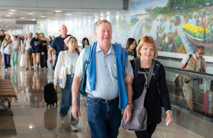 Hành khách quốc tế tại sân bay Nội Bài. Ảnh: NIA.