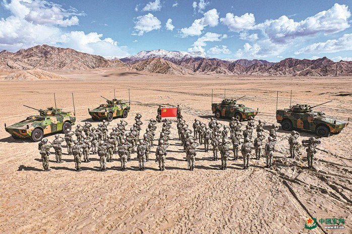 Một lữ đoàn thuộc quân chủng nhảy dù. Ảnh: Giải phóng quân báo