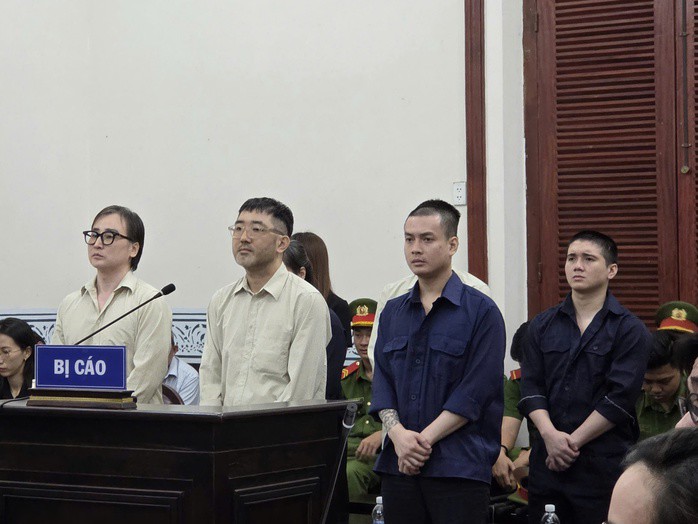 Các bị cáo tại toà