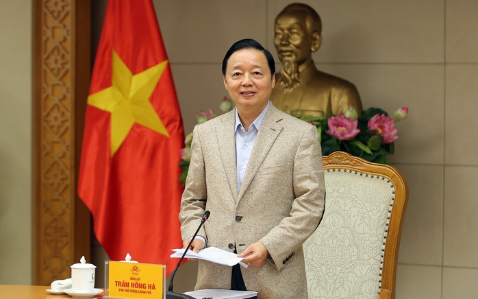 Phó Thủ tướng Trần Hồng Hà chủ trì cuộc họp. Ảnh: Minh Khôi