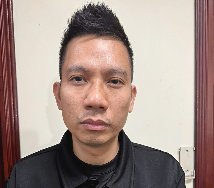 Đỗ Văn Thành tại cơ quan Công an. (Ảnh: Công an Bắc Ninh).