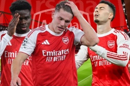 Arsenal khó mơ vô địch với hàng công "hạng 2", ông lớn lo tránh thảm họa Cúp C1 (Clip 1 phút)