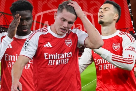 Arsenal khó mơ vô địch với hàng công "hạng 2", ông lớn lo tránh thảm họa Cúp C1 (Clip 1 phút)