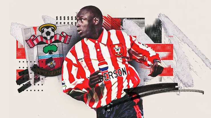 Ali Dia trong màu áo Southampton năm 1996