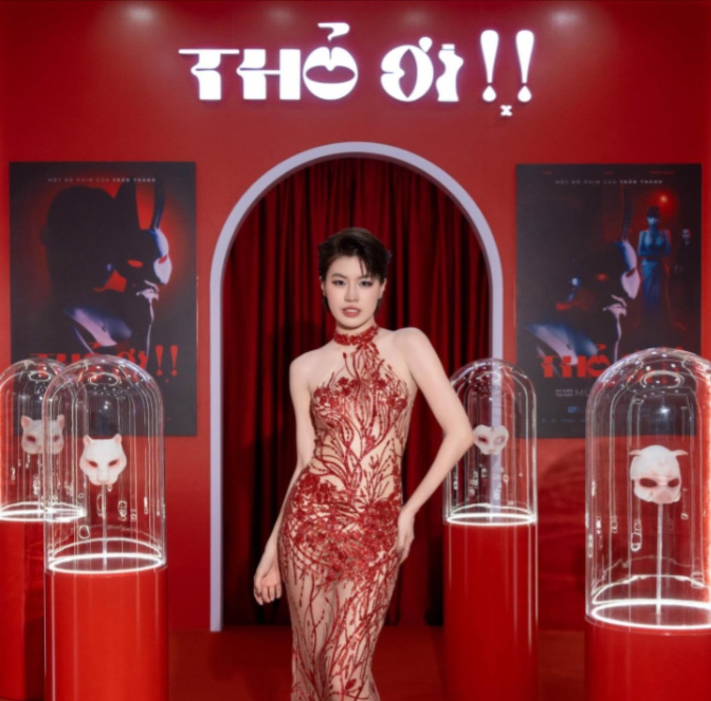 Pháo lột xác trong lần đầu đóng phim.