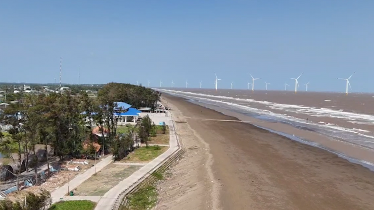 Biển Ba Động thuộc phường Trường Long Hòa, tỉnh Vĩnh Long.