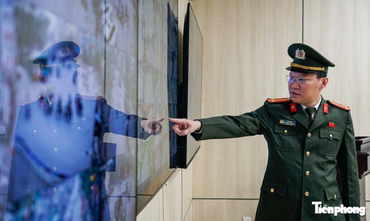 Theo Trung tá Vũ Minh, thời gian từ khi phát hiện vi phạm qua camera đến khi xử lý chỉ mất khoảng 5 phút.