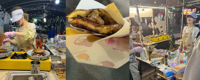 Diễn viên được trông thấy đảm nhận mọi khâu từ chế biến đến đóng gói, thu tiền.