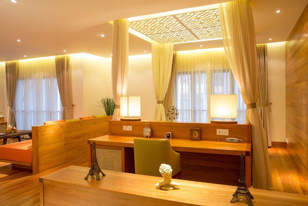 Không gian sống được sắp xếp vô cùng gọn gàng, ngăn nắp.