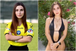 Nữ trọng tài gây sốt bóng đá Ý: Sinh viên đại học đẹp như người mẫu